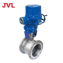 JVL flanged pneumatic v type ball valve